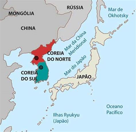 coreia do norte mapa